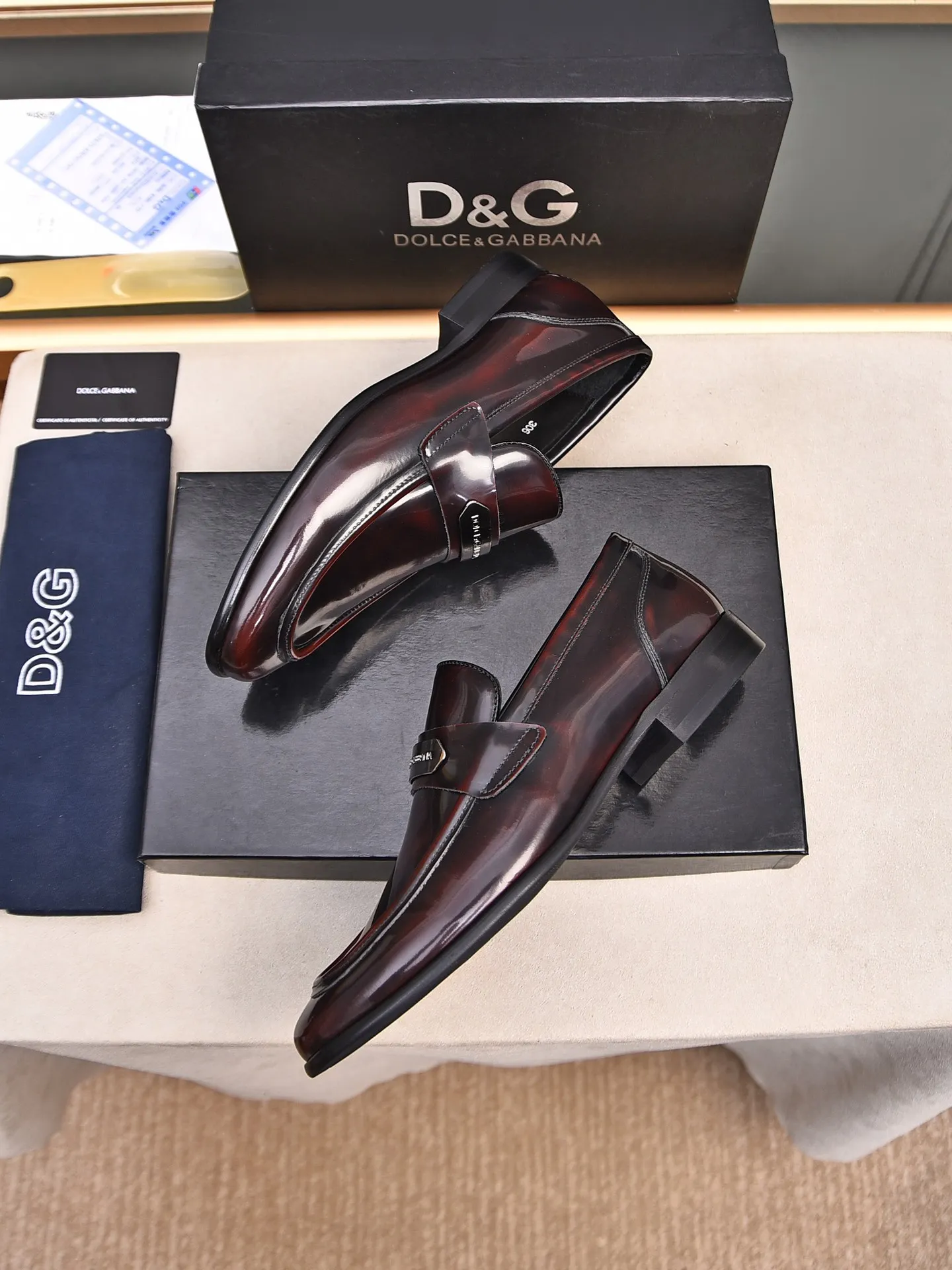 👍👍Men's shoes💰480 **Boutique recommendation**DG**The latest business formal leather shoes, official website synchronization, top version on the market, purely handmade. Fabric: imported calfskin with water-dyed cow lining 38, 39, 40, 41, 42, 43, 44 (customized at 45